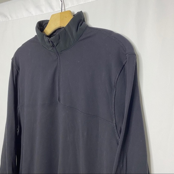 Lululemon Black 1/4 Zip Pullover Long Sleeve - Picture 2 of 9